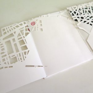 artist-book cut-out spots maps