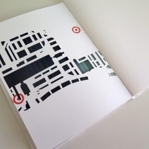 artist-book cut-out spots maps