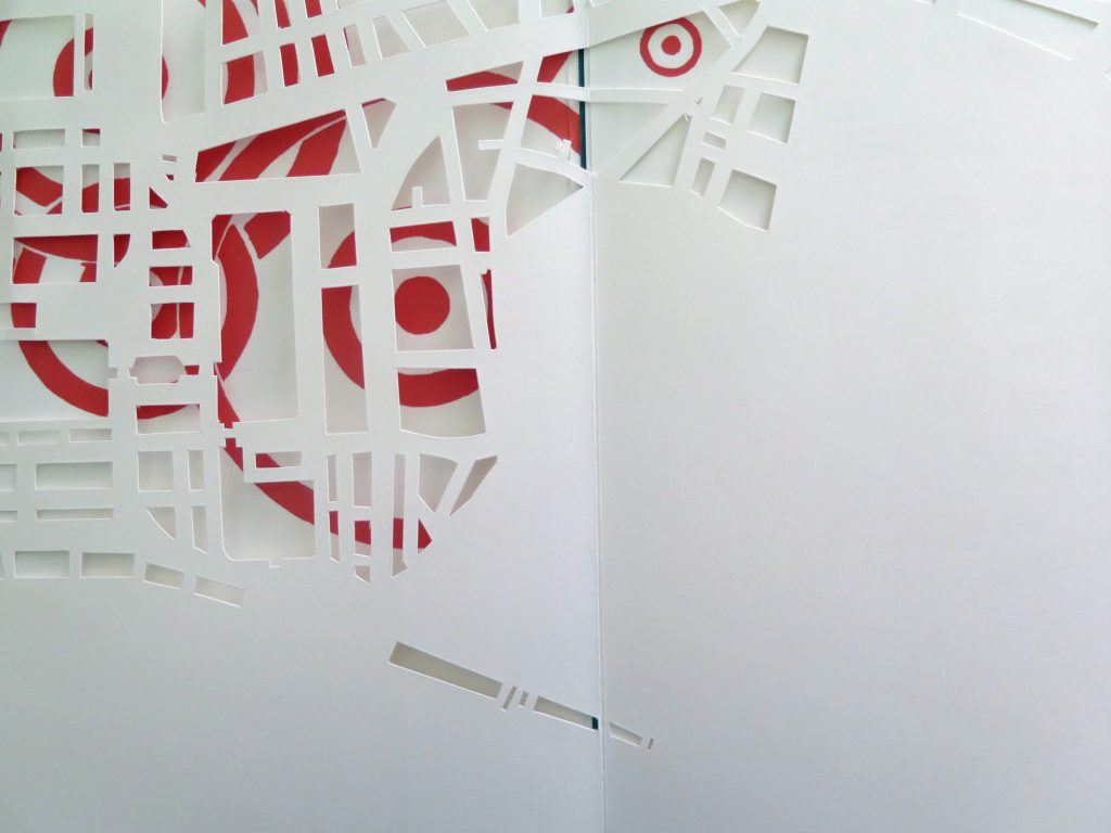 artist-book cut-out spots maps